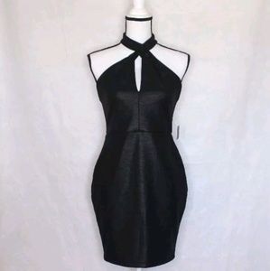 ASTR Black Mini Dress Style ADR94050 Large L